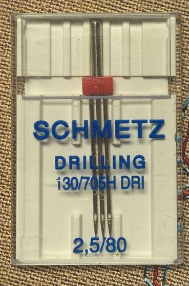 Schmetz Triple/ Drilling Domestic Sewing Machine Needle - 3.0/80