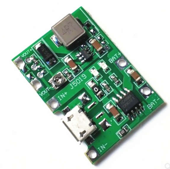 18650 Battery Charge Controller With Boost Converter