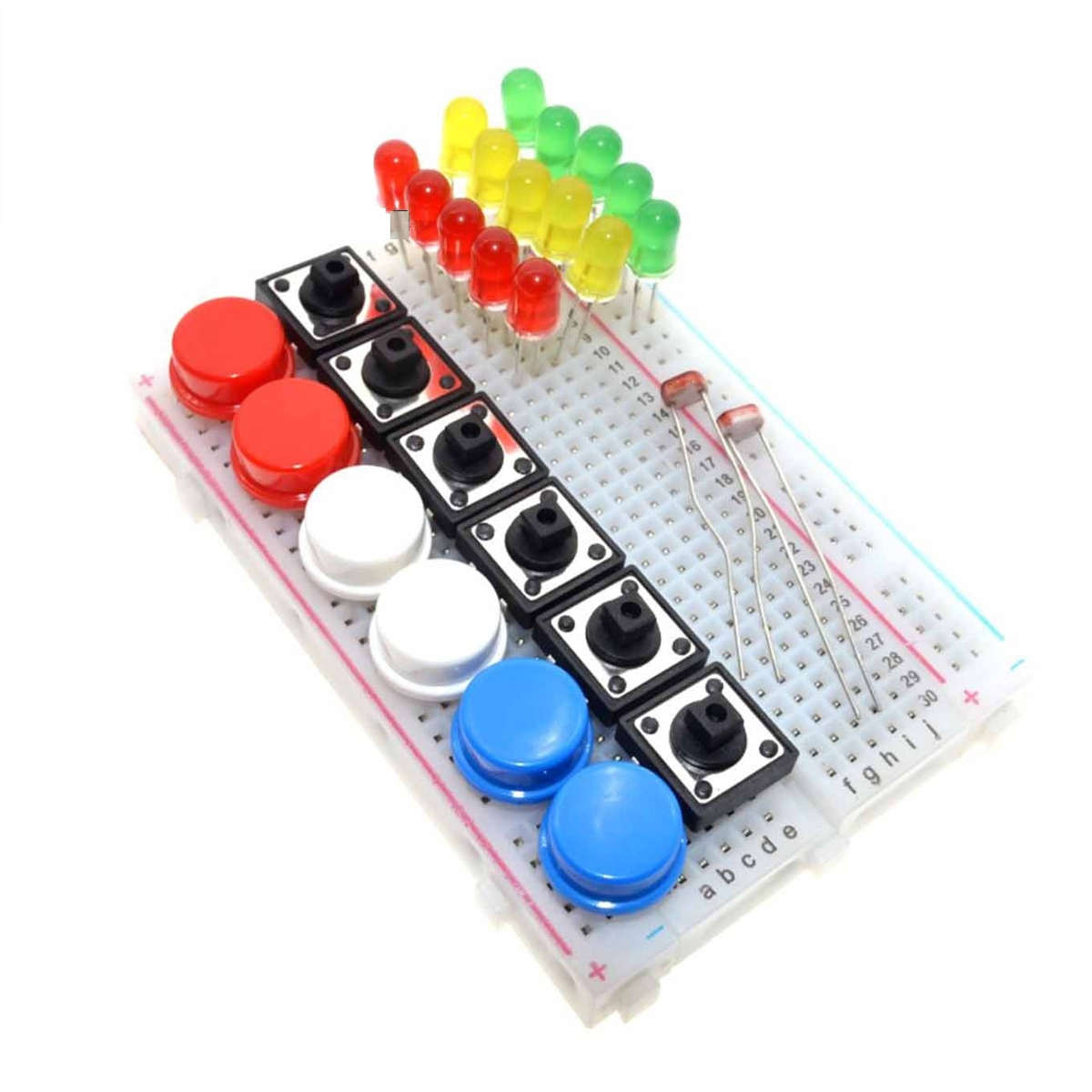 LED's, Buttons, LDR and Breadboard Kit