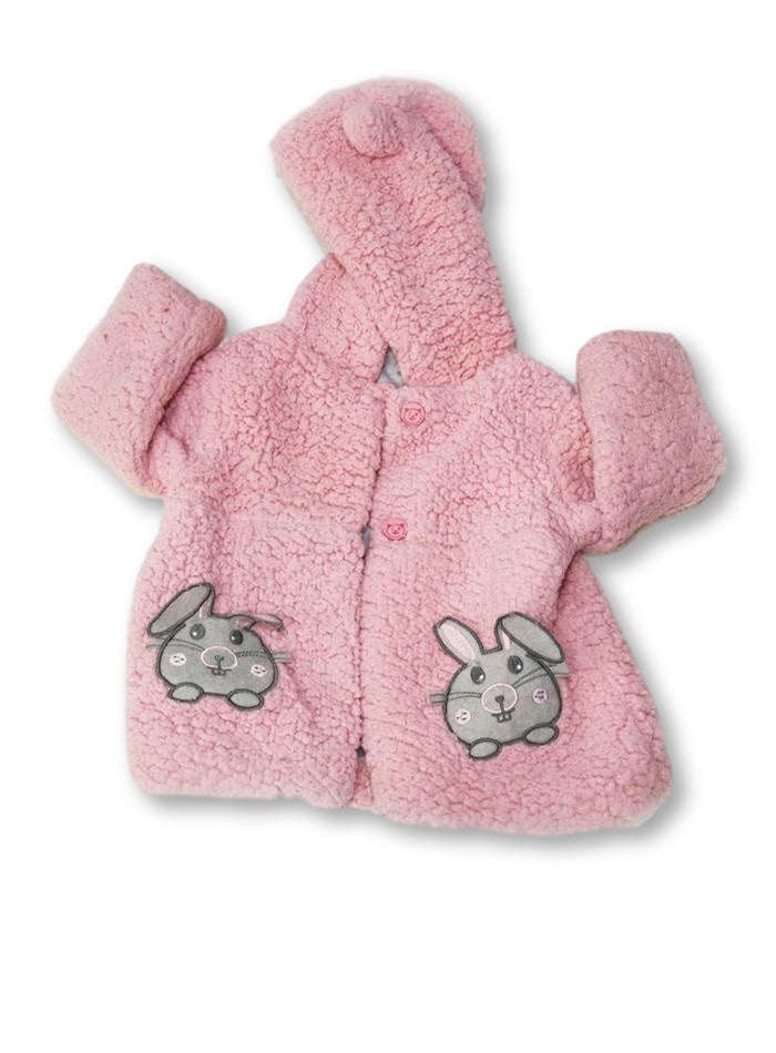 0-3 Months Pink Character Hoodie Coat - Edgars
