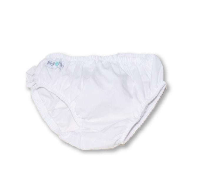 1-2 White Nappy Cover - Picka Lilly