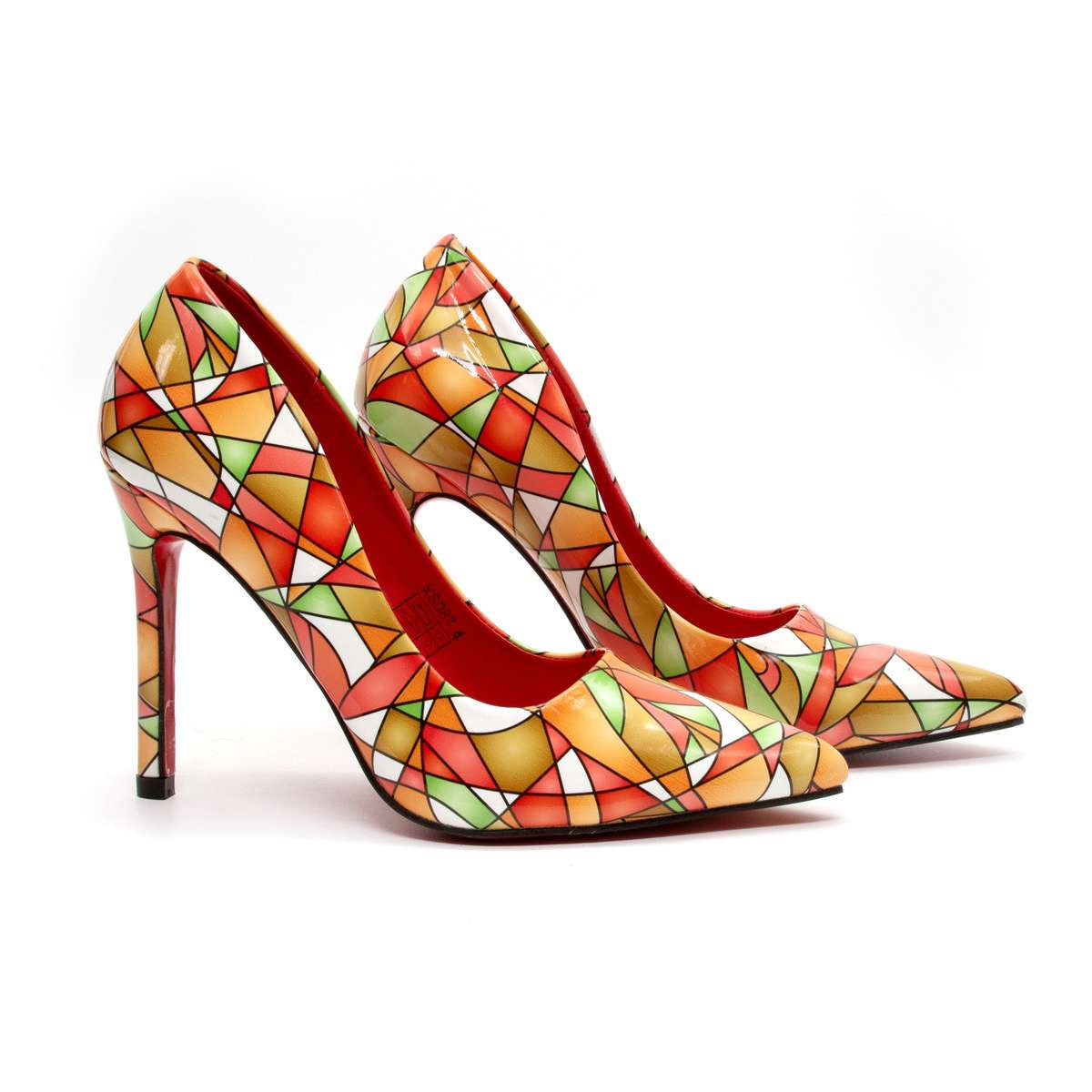Match African Print ladies Pumps