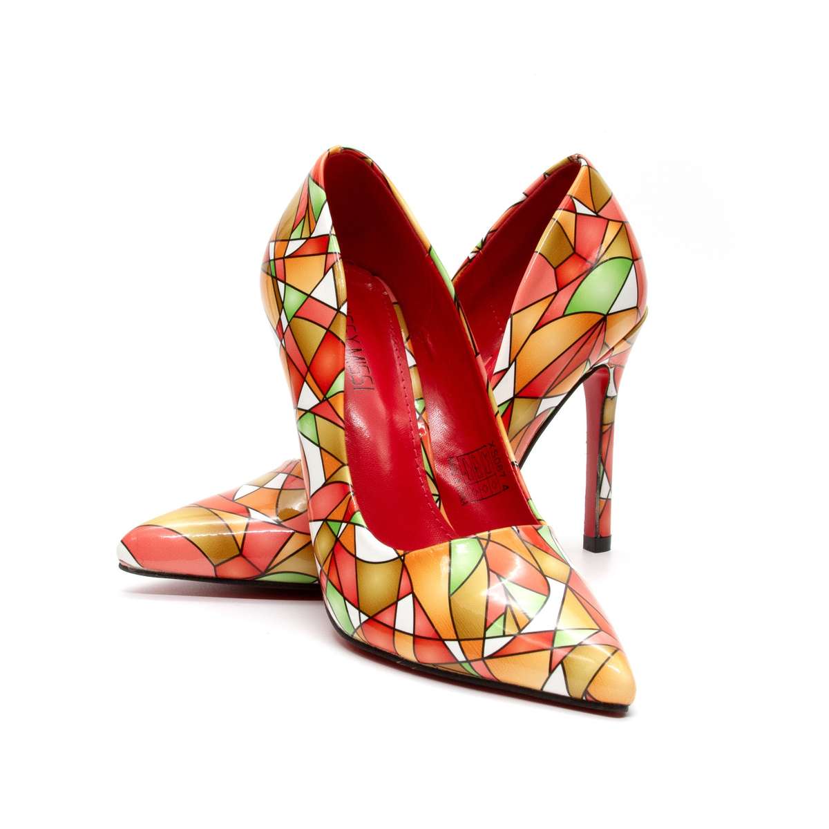 Match African Print ladies Pumps