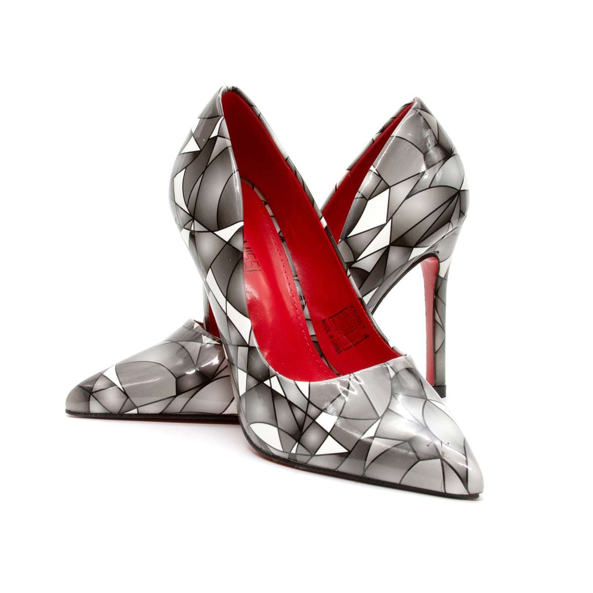 Match African Print ladies Pumps