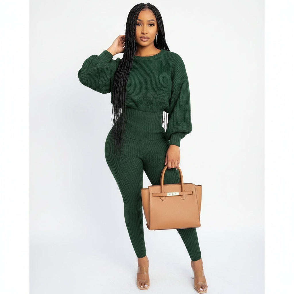 knitted Tracksuit Set