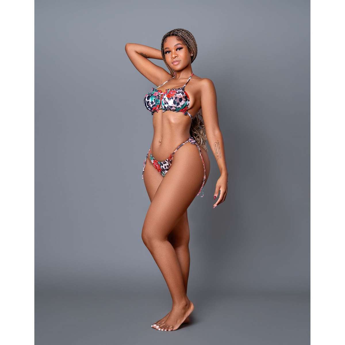 Floral Printed sexy bikini set.