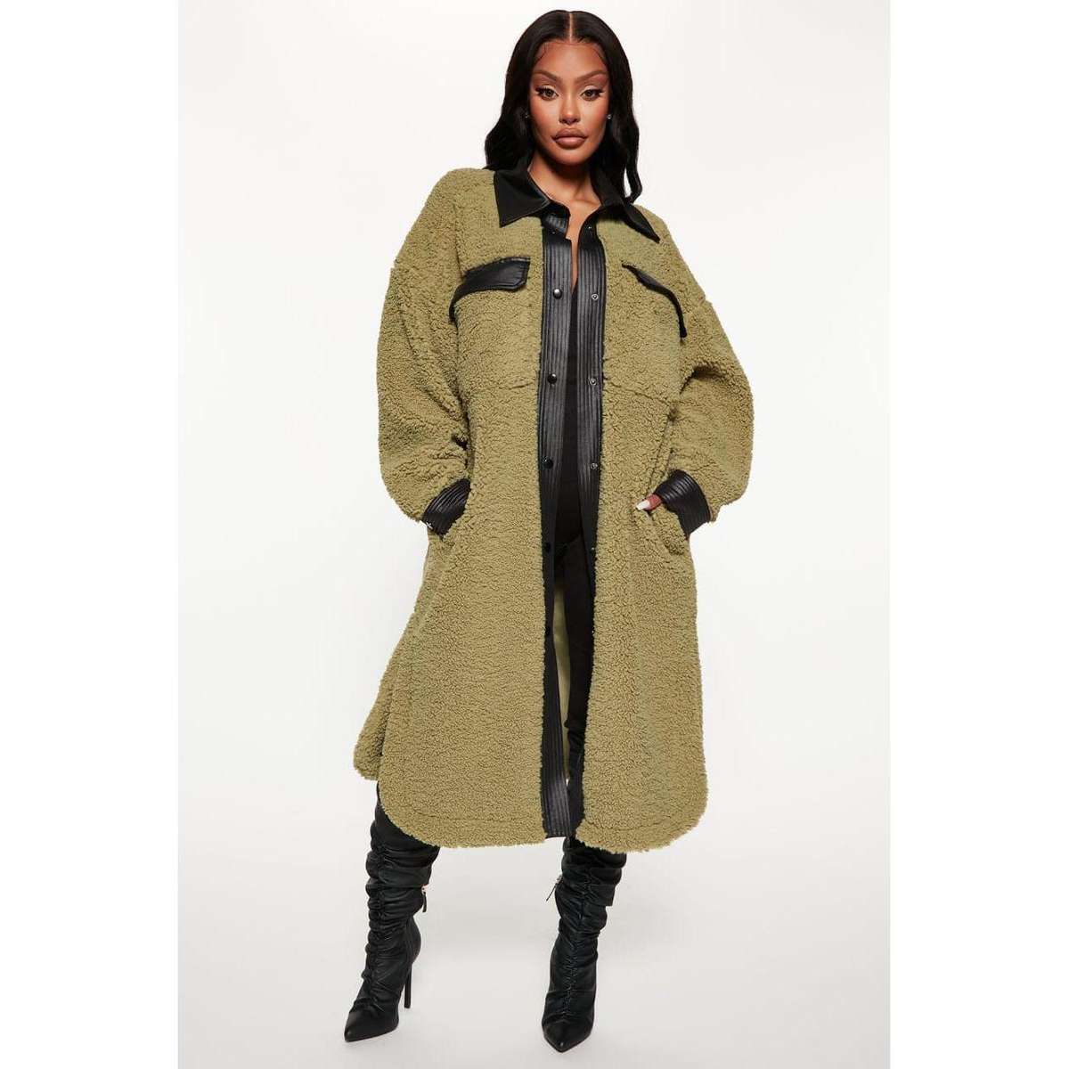 Vintage Woolen Buttoned Coat