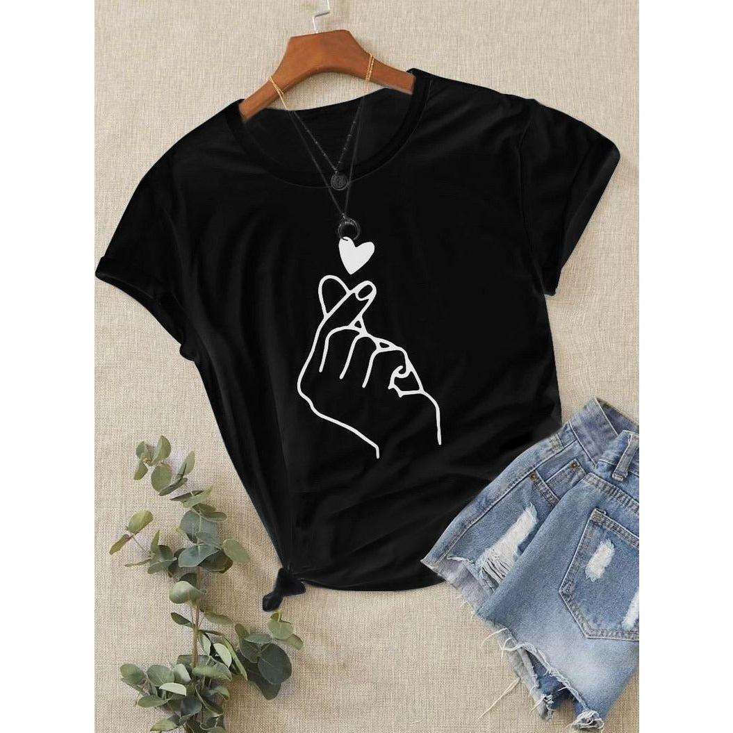 Casual Short Sleeve Printed T-Shirt