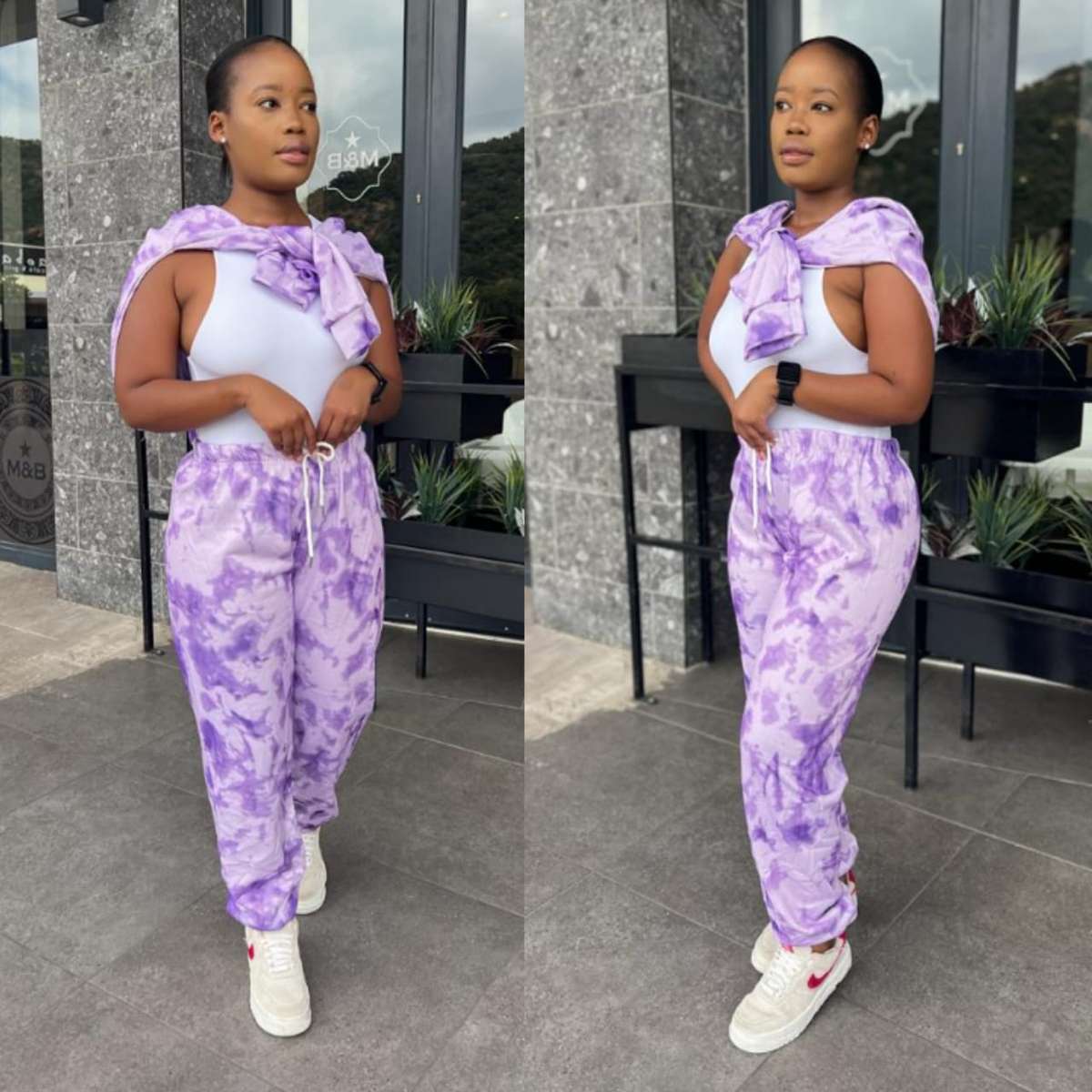 Tie Dye Multi Color Hooded Tracksuit