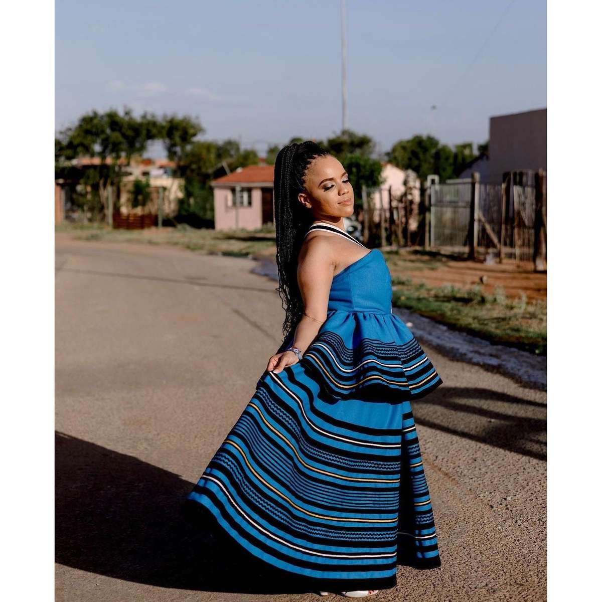 Modern Xhosa Traditional Dress.