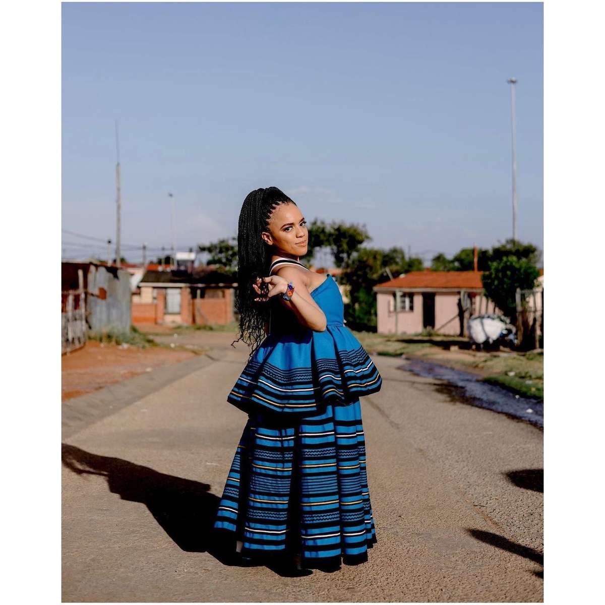 Modern Xhosa Traditional Dress.