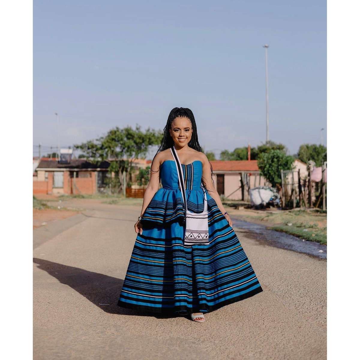 Modern Xhosa Traditional Dress.