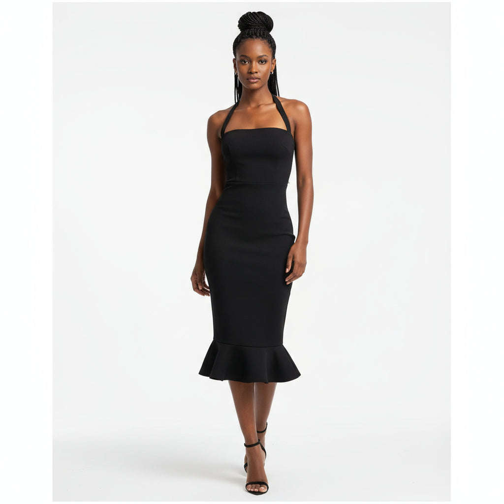 Sexy Bodycon Halter Neck Dress