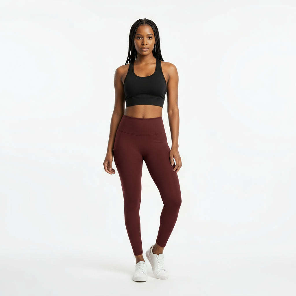 Full Length Seamless Footless Stretching Leggings.