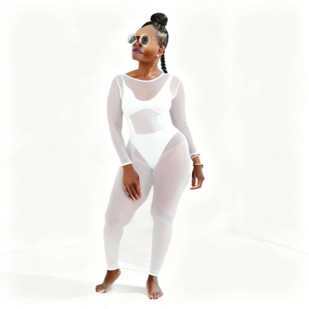 Swimming Suit See-through Cover Up