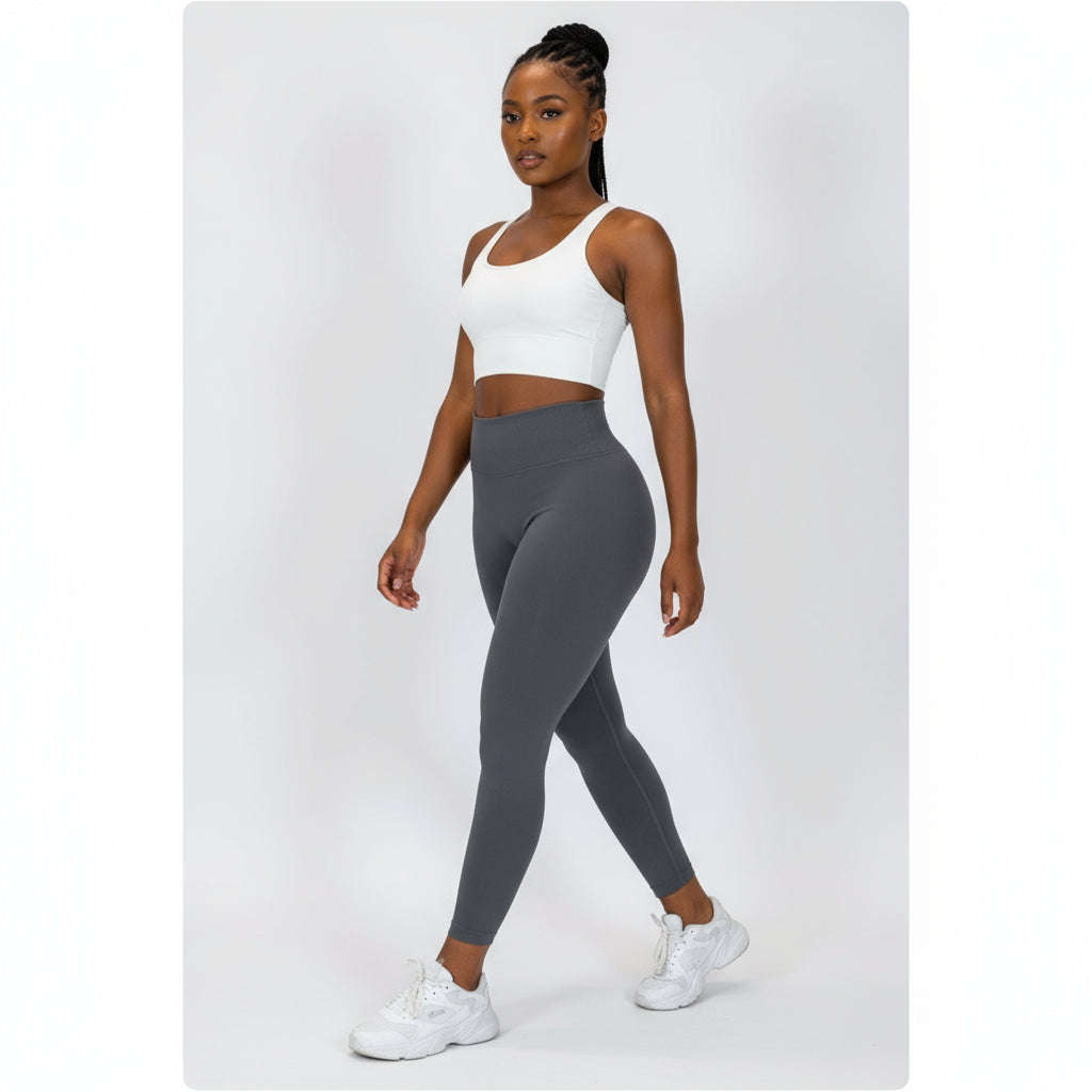 Full Length Seamless Footless Stretching Leggings.