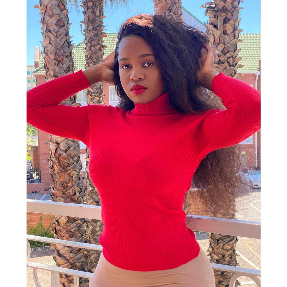 Turtleneck Sweater Polo Neck - WHITE / L/XL