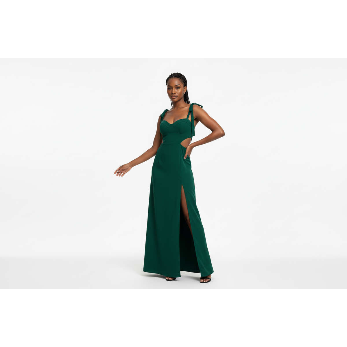 Split Evening Bodycon Party Dress.