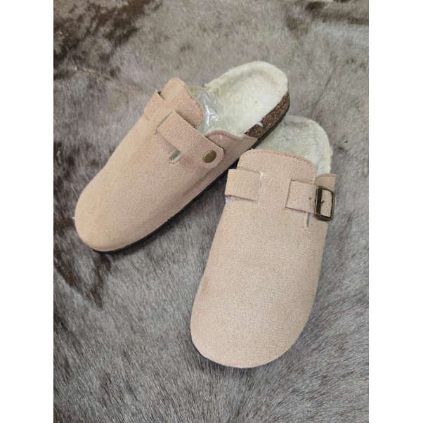 Birkenstock Boston Fur Clog Footbed Sandals