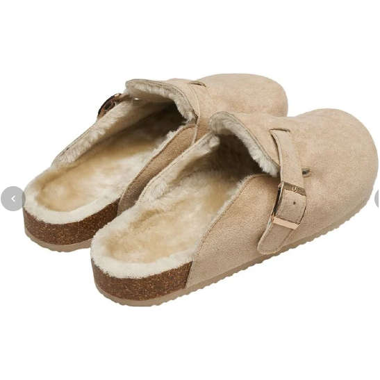 Birkenstock Boston Fur Clog Footbed Sandals
