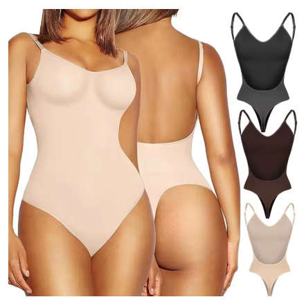 Backless Shapewear Sexy Thong Body Shaper Butt Lifter Bodysuit