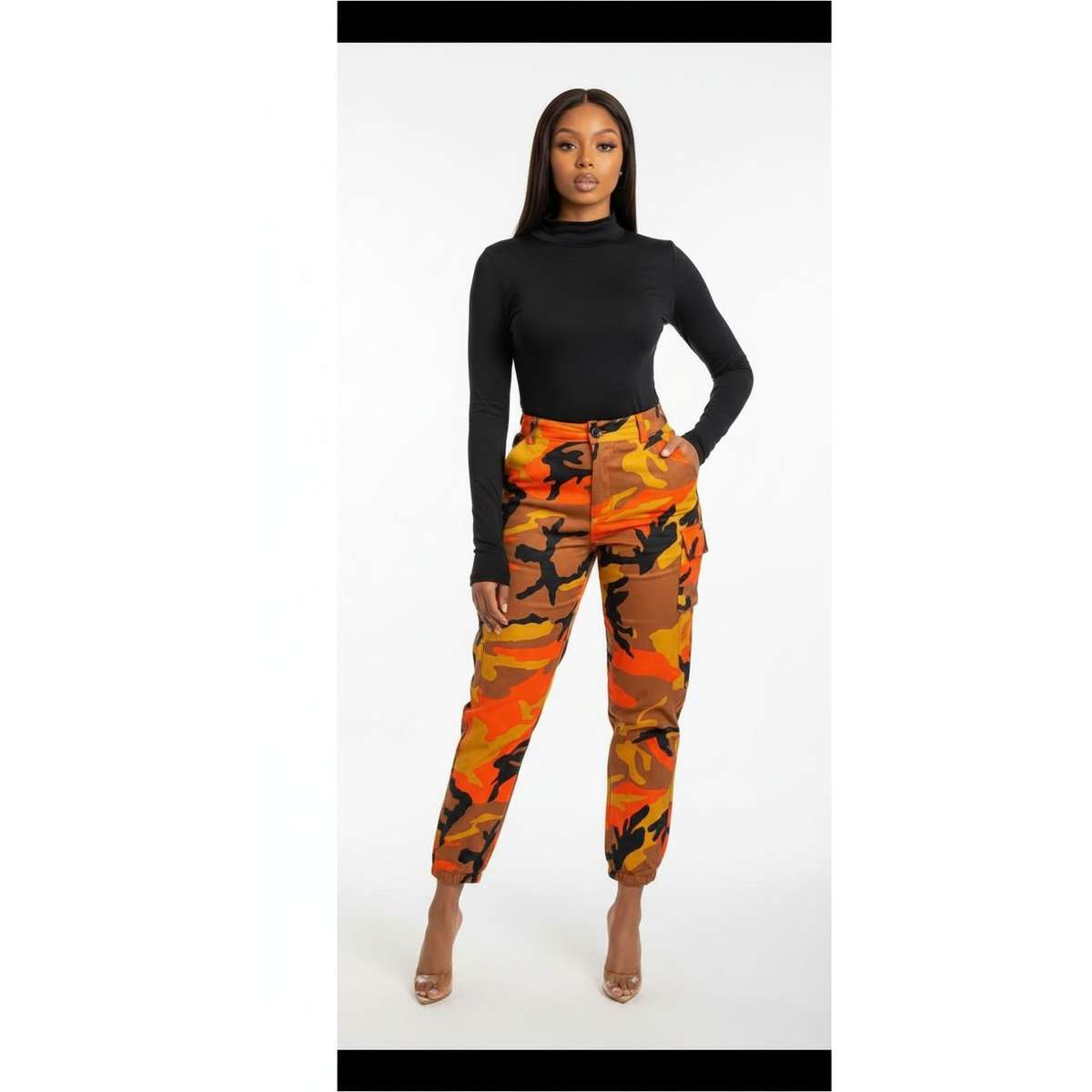 Camouflage High Waisted Skinny Jeans