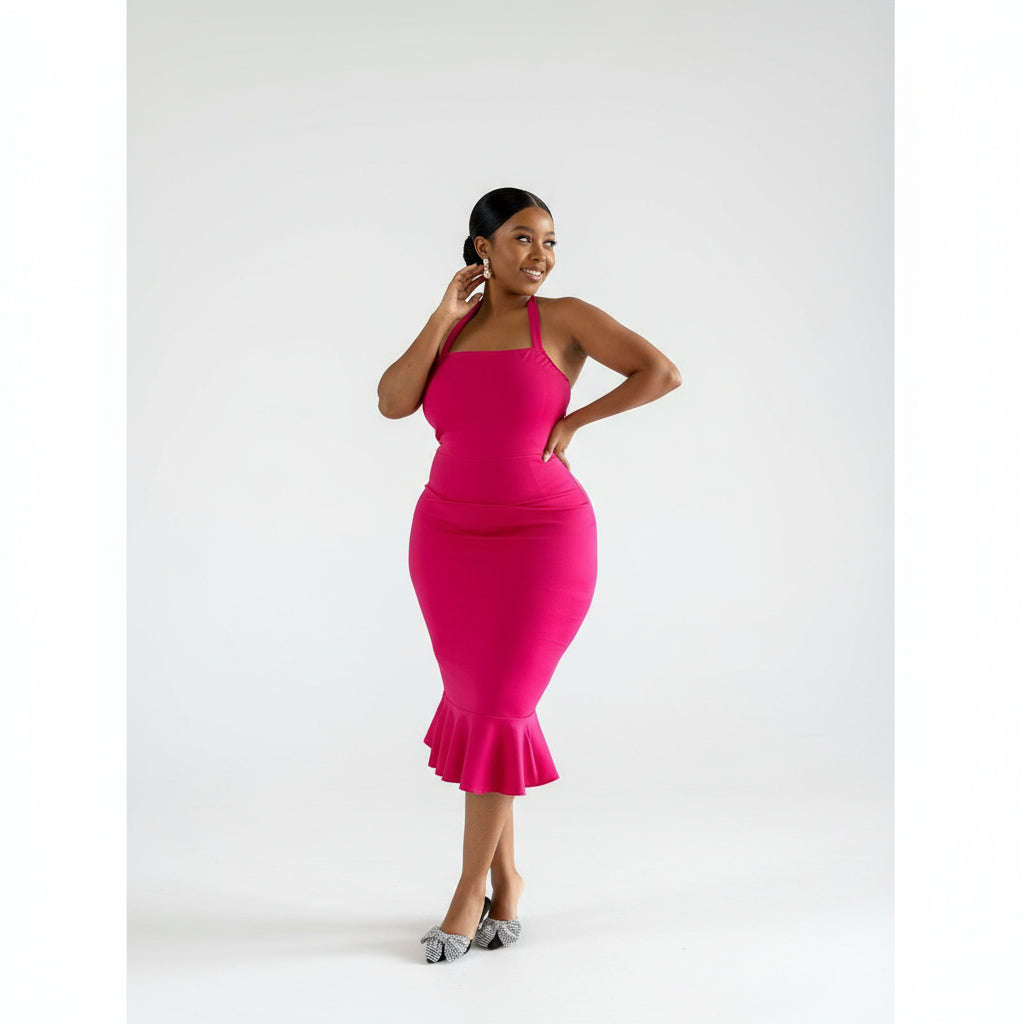 Sexy Bodycon Halter Neck Dress