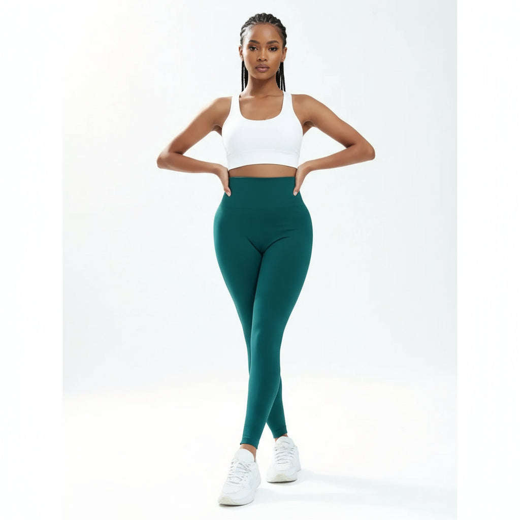 Full Length Seamless Footless Stretching Leggings.