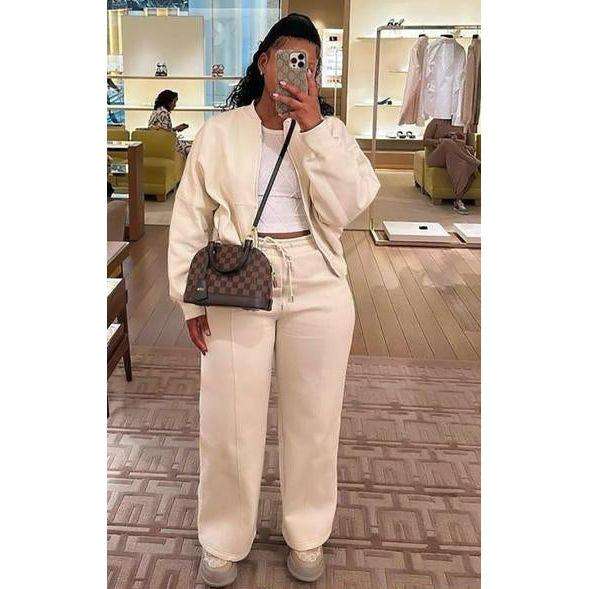 Tracksuit Full Zip Jacket & Jogging Pants Casual Sports Suit