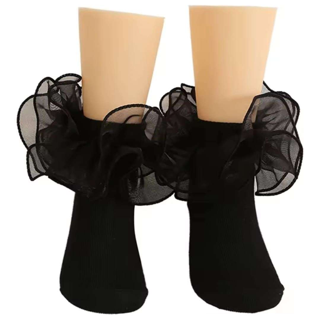 Ruffle  Ankle Stocking Socks