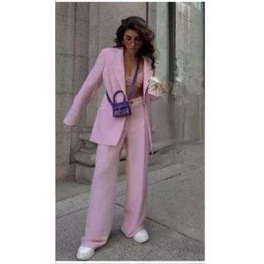 Single Button Blazer Jacket & Formal Pants Set