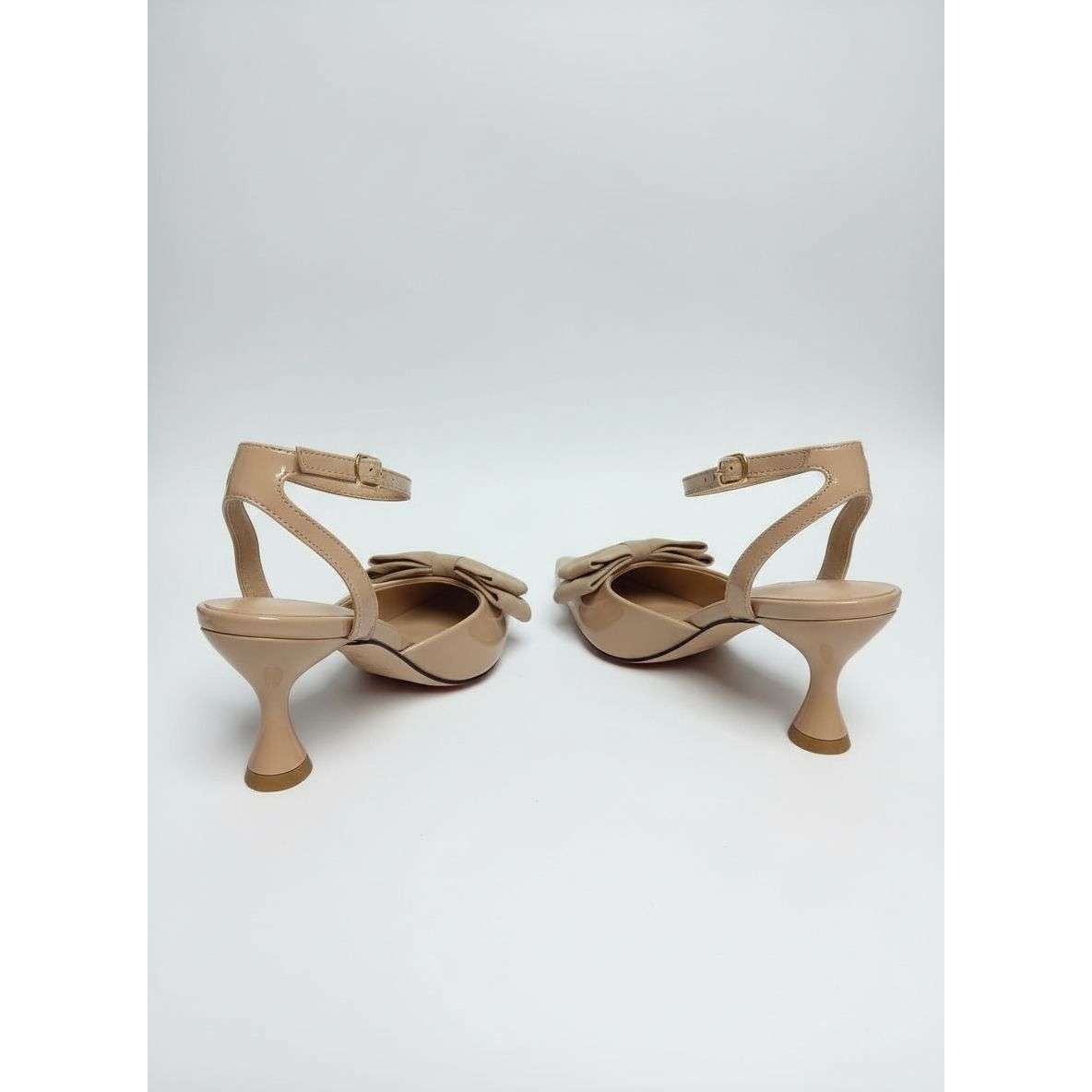 Ladies Patent Bow-Detail Heels