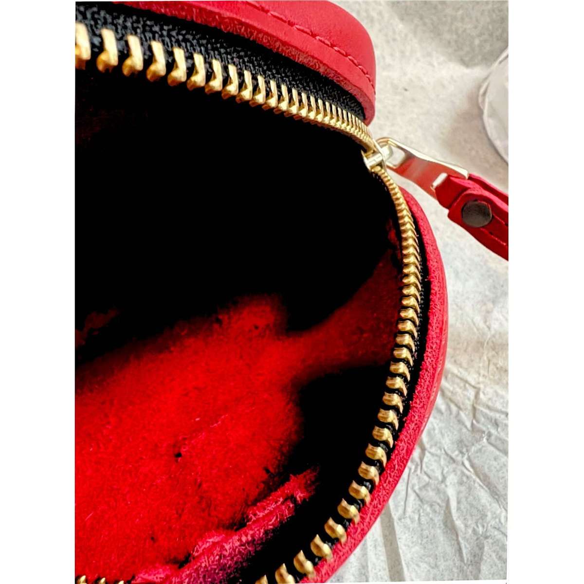 Real Leather Compact Trifold Purse Wallet.