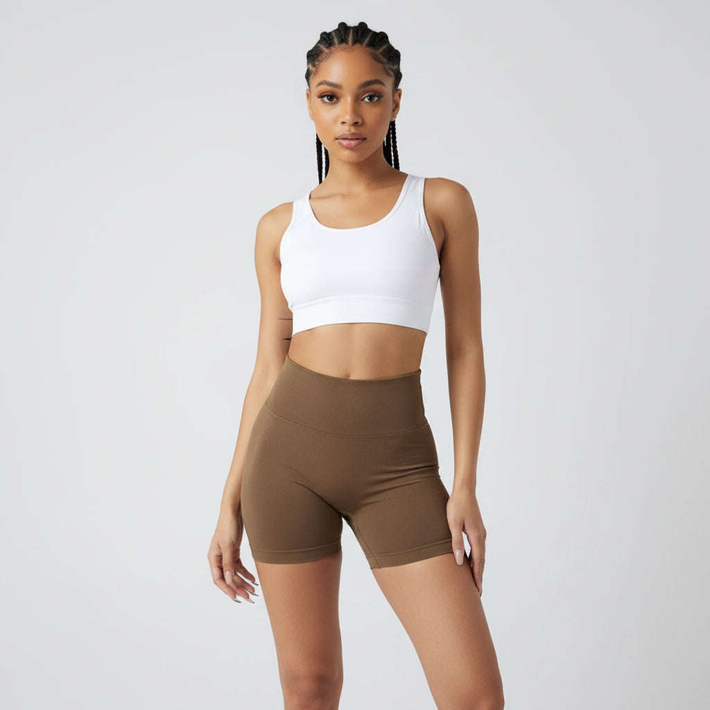 Sport Studio Wide Waistband Legging Shorts.