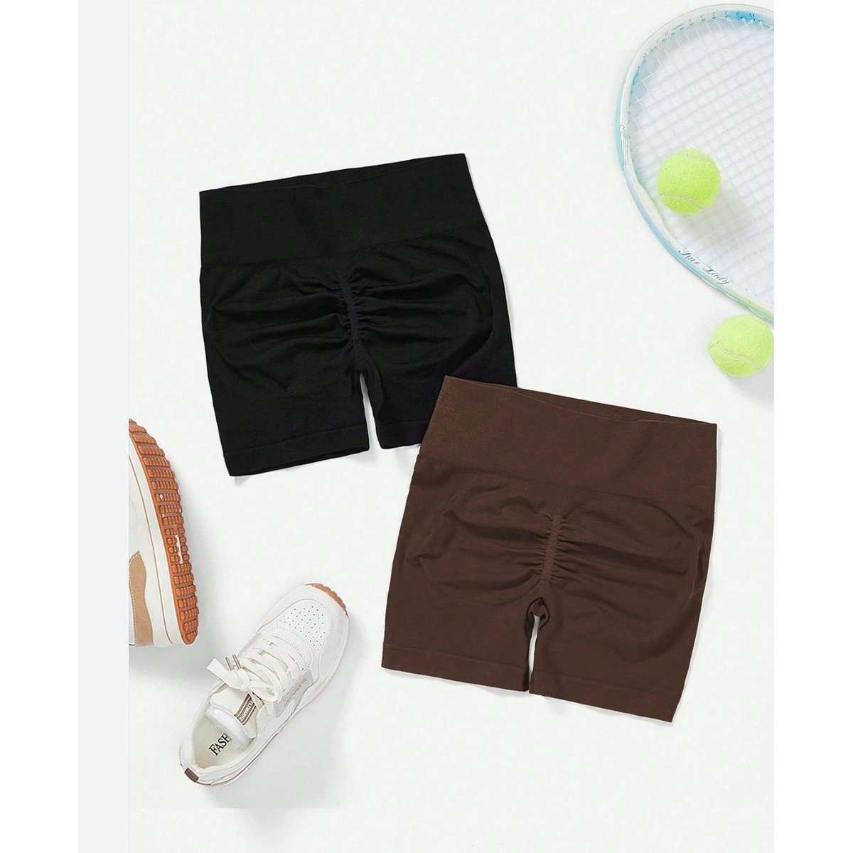 Sport Studio Wide Waistband Legging Shorts.