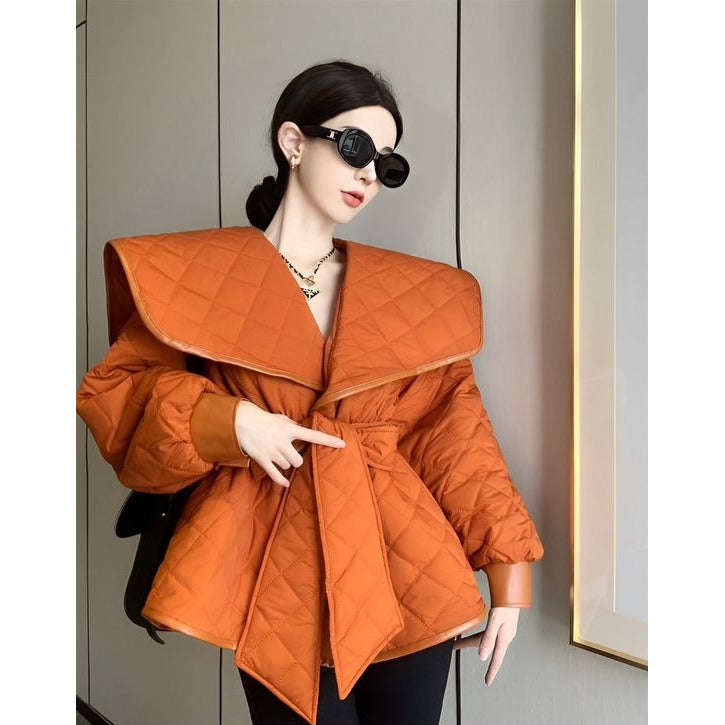 Casual Padded Jacket - ORANGE / L