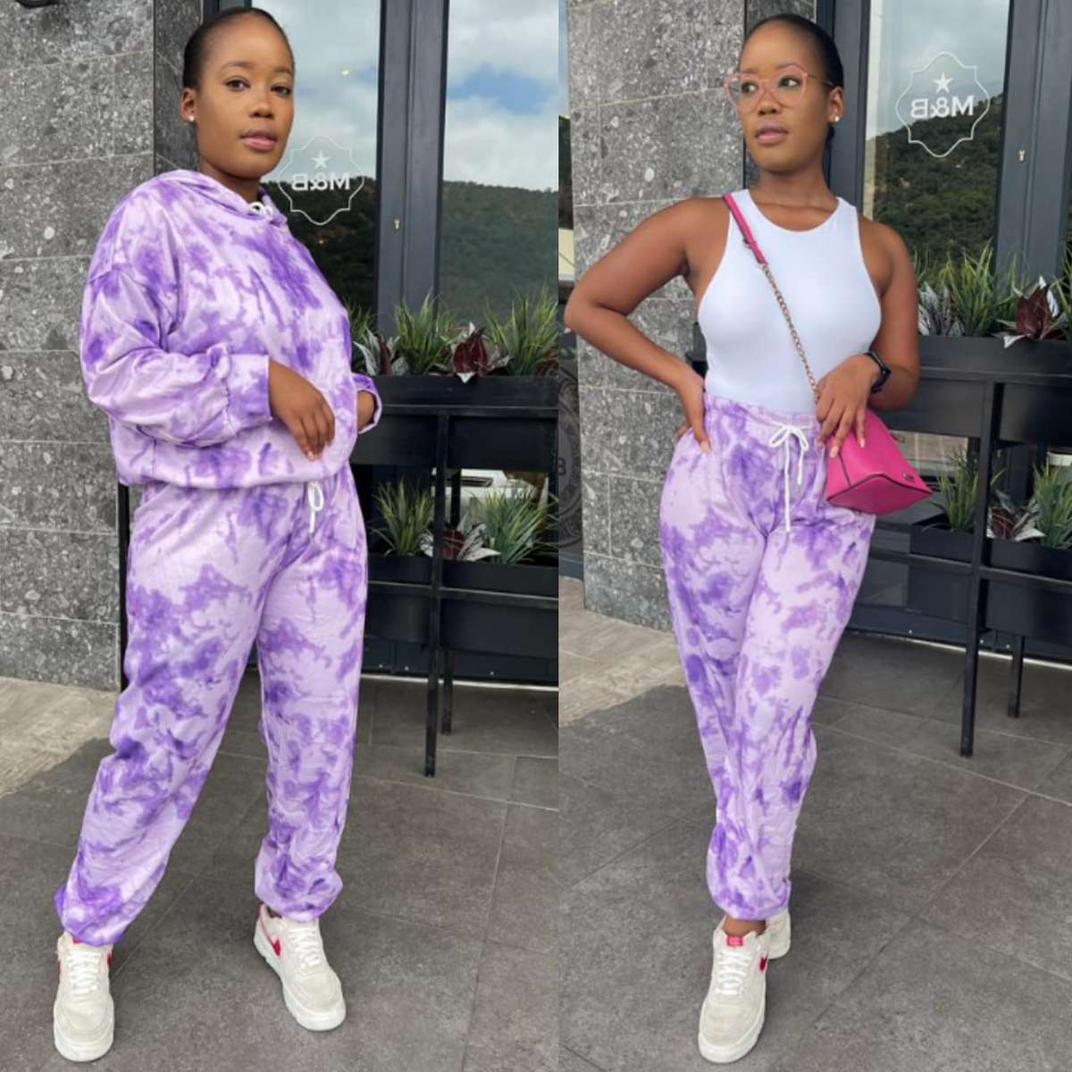 Tie Dye Multi Color Hooded Tracksuit