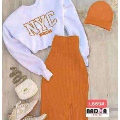 Sexy Knitted 3 Piece Set