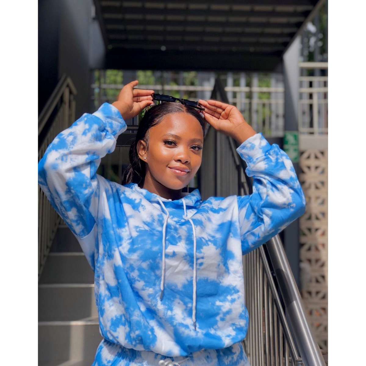 Tie Dye Multi Color Hooded Tracksuit