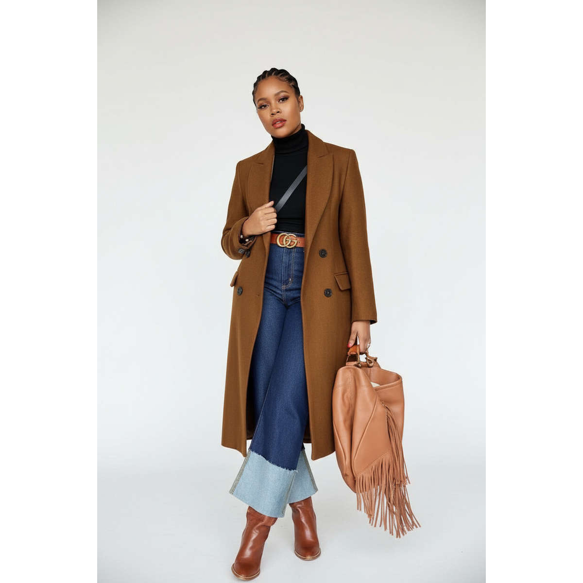 Double Breasted Long Coat