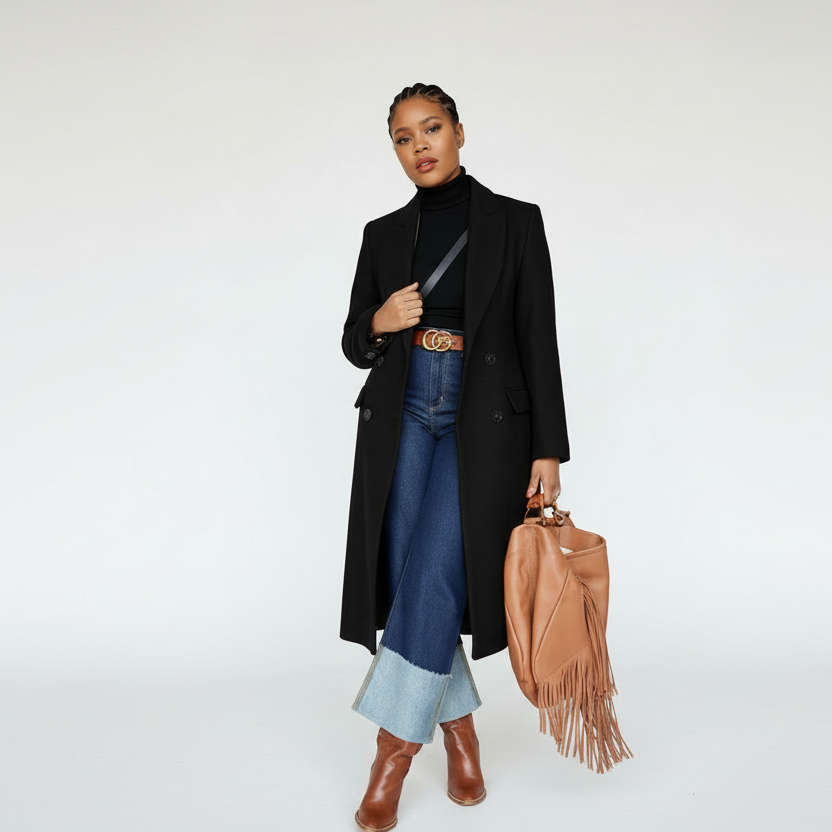 Double Breasted Long Coat