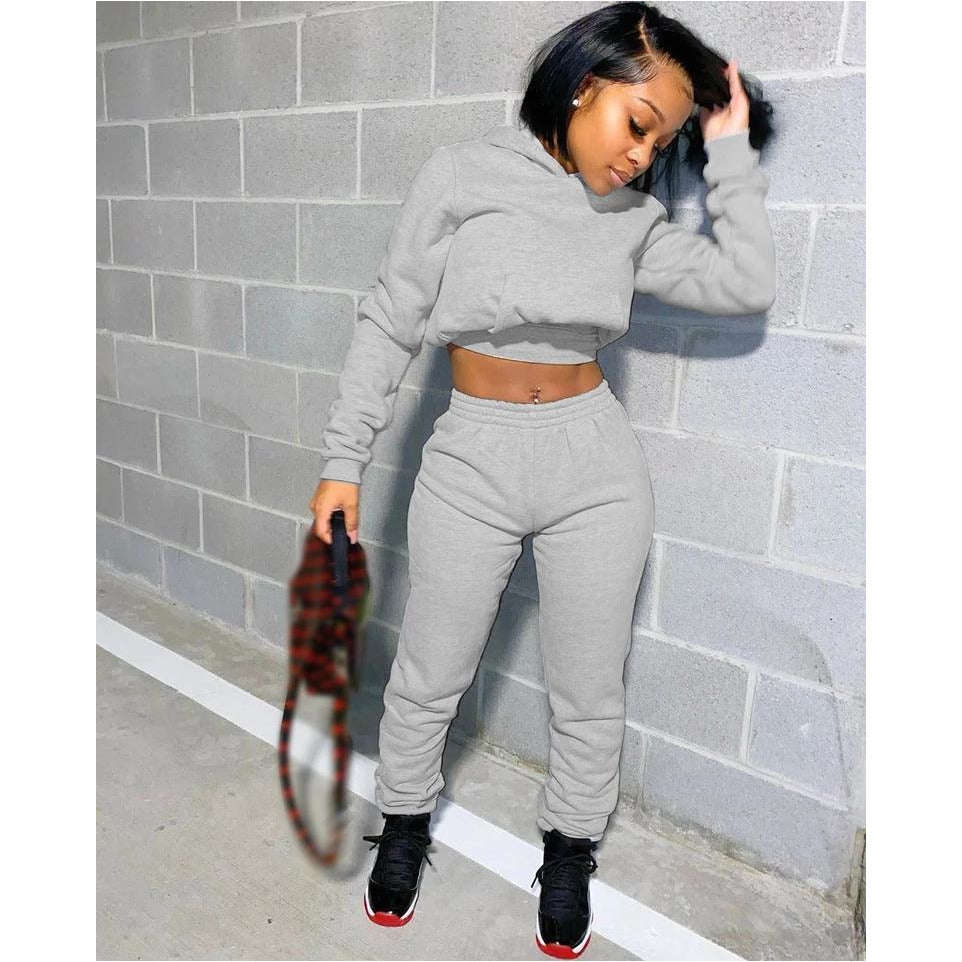 Winter Warm Hooded Set - WHITE / M