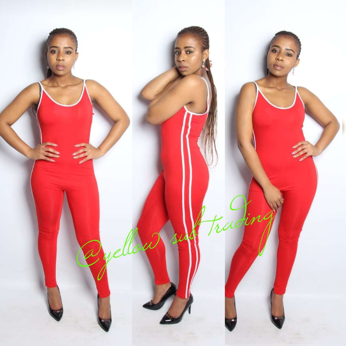 Side Stripe Body-glove - YELLOW / XL