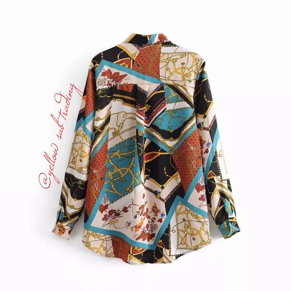 Colourful Print Blouse - 34
