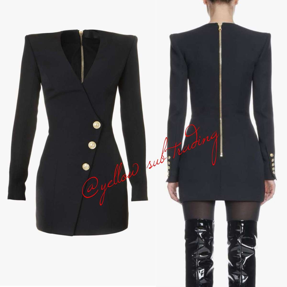 Wrap Over Mini Dress - RED / 36