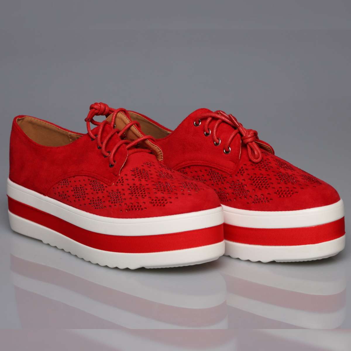 Hollow Platform Oxford Shoes - BAIGE / 5