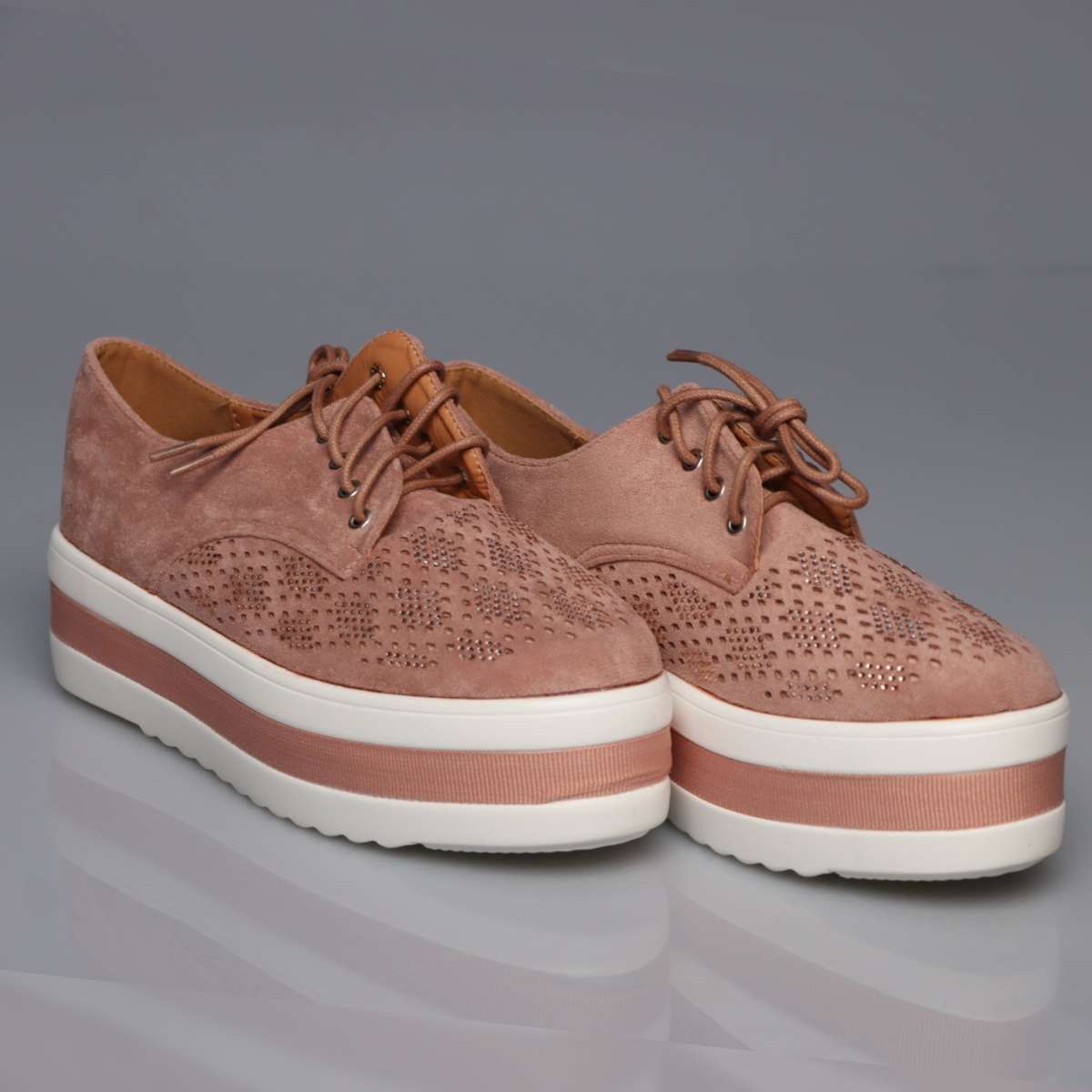 Hollow Platform Oxford Shoes - BAIGE / 5