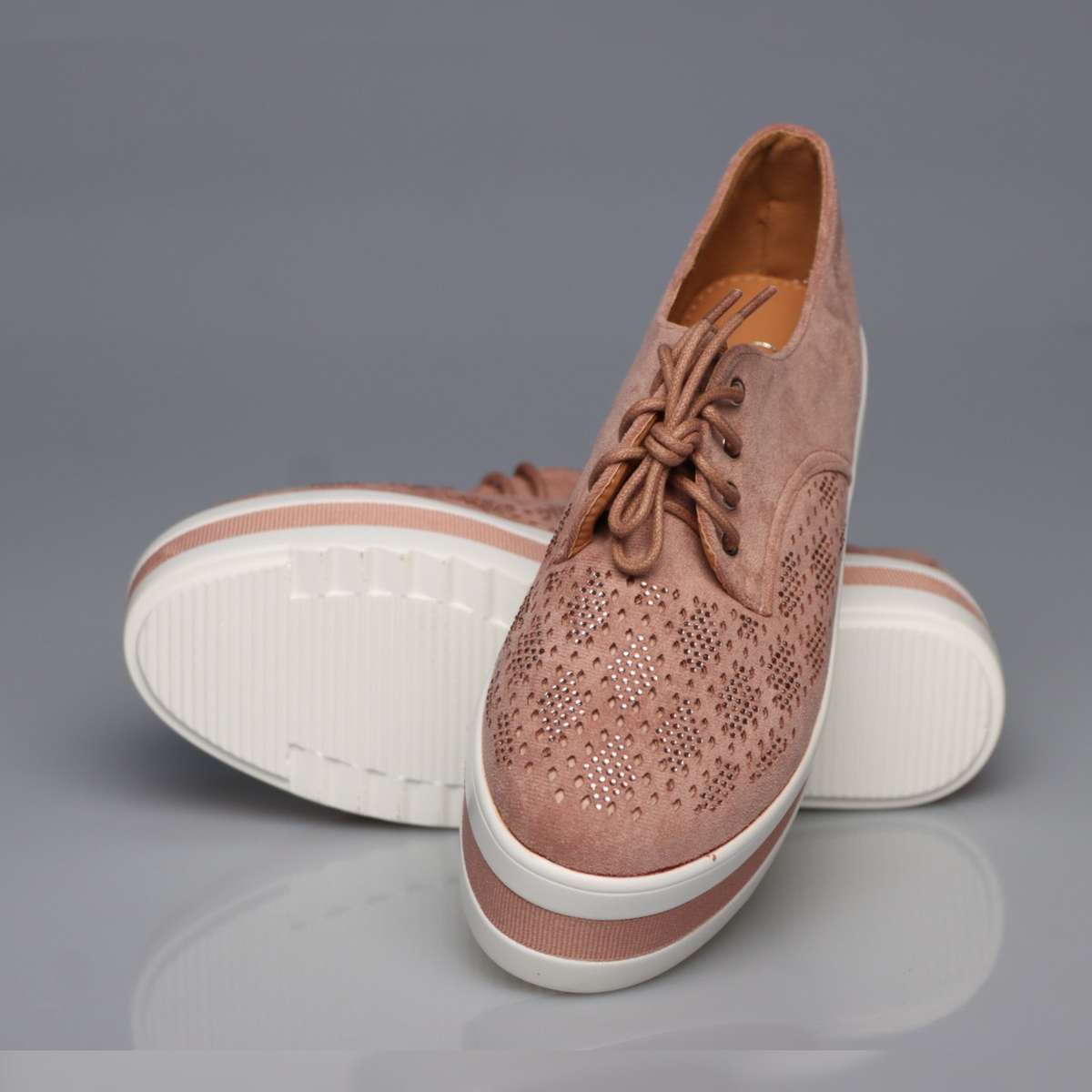 Hollow Platform Oxford Shoes - BAIGE / 5