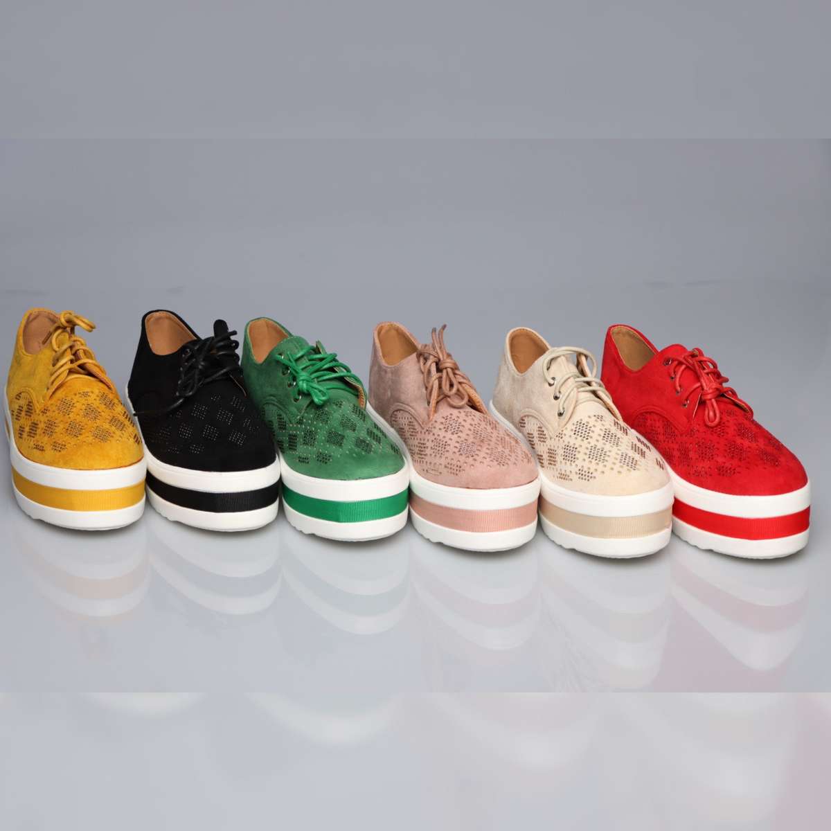 Hollow Platform Oxford Shoes - BAIGE / 5