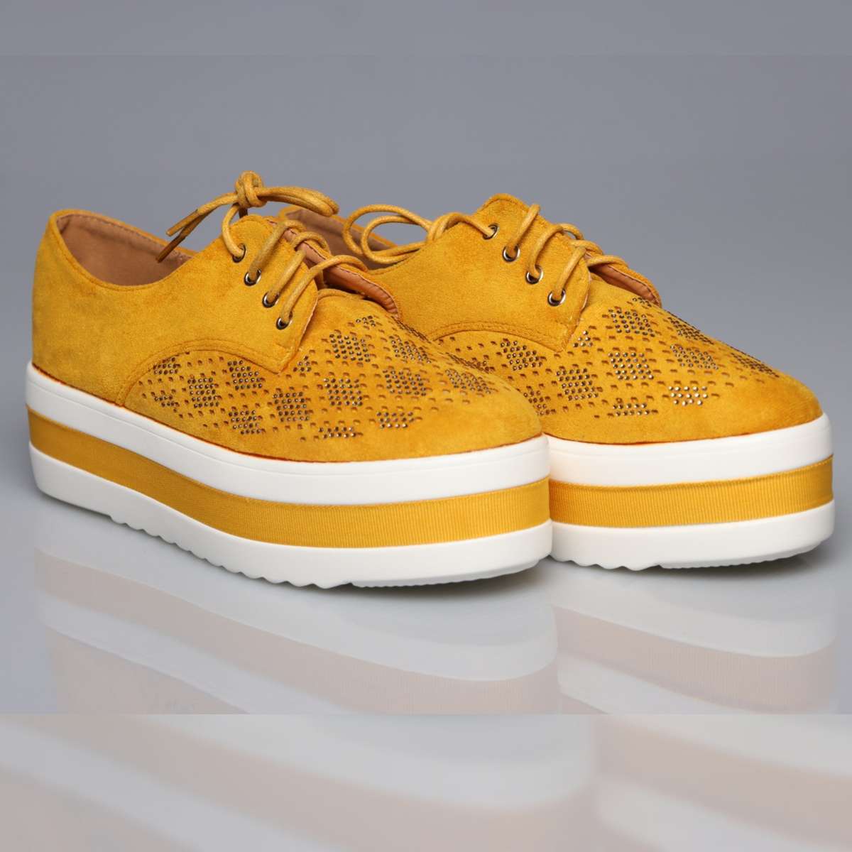 Hollow Platform Oxford Shoes - BAIGE / 5